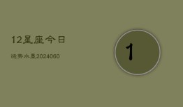 12星座今日运势水墨(7月20日)